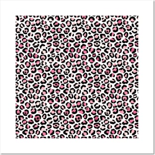 Pink Luxury Leopard Print Posters and Art